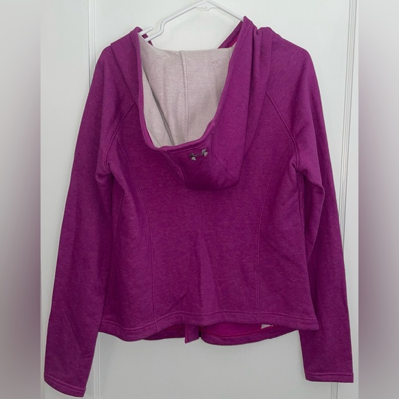 NWT - Under Armour Purple Fitted Athletic Hooded Jacket - Size: L - Picture 2 of 4